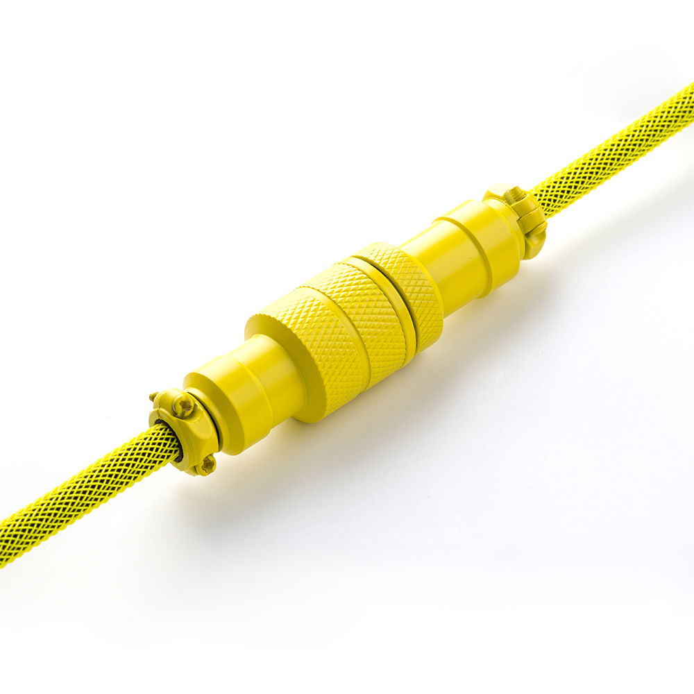 CableMod Pro Coiled Keyboard Cable (Dominator Yellow, USB A to USB Type