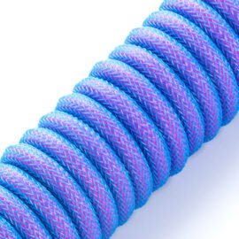 CableMod Pro Coiled Keyboard Cable (Galaxy Blue, USB A to USB Type C, 150cm)