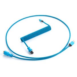 CableMod Pro Coiled Keyboard Cable (Spectrum Blue, USB A to USB Type C / USB A to Micro USB, 150cm)