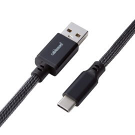 CableMod Pro Straight Keyboard Cable (Carbon Grey, USB A to USB Type C, 150cm)