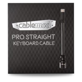 CableMod Pro Straight Keyboard Cable (Carbon Grey, USB A to USB Type C, 150cm)