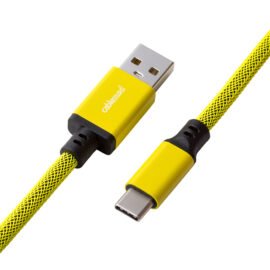 CableMod Pro Straight Keyboard Cable (Dominator Yellow, USB A to USB Type C, 150cm)