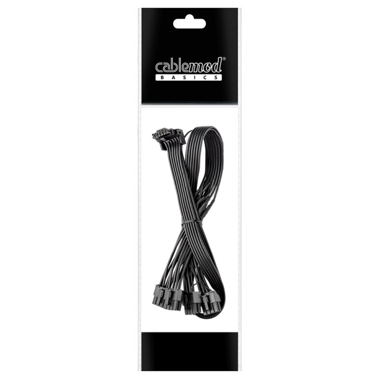 CableMod Basics ESeries 12VHPWR StealthSense 90 Degree PCIe Cable for