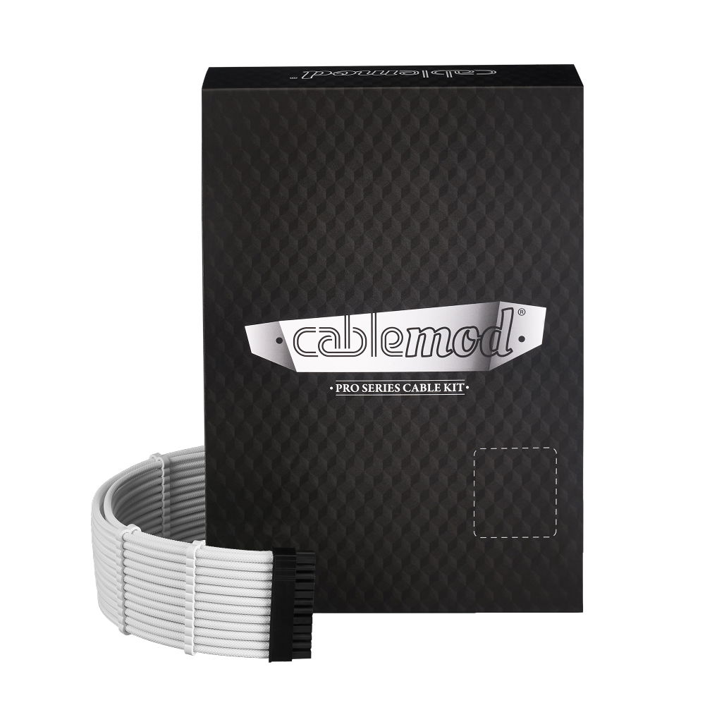 【新品】CableMod 白 スリーブケーブルセット Amazon | CableMod Pro ModMesh Sleeved Cable Extension Kit